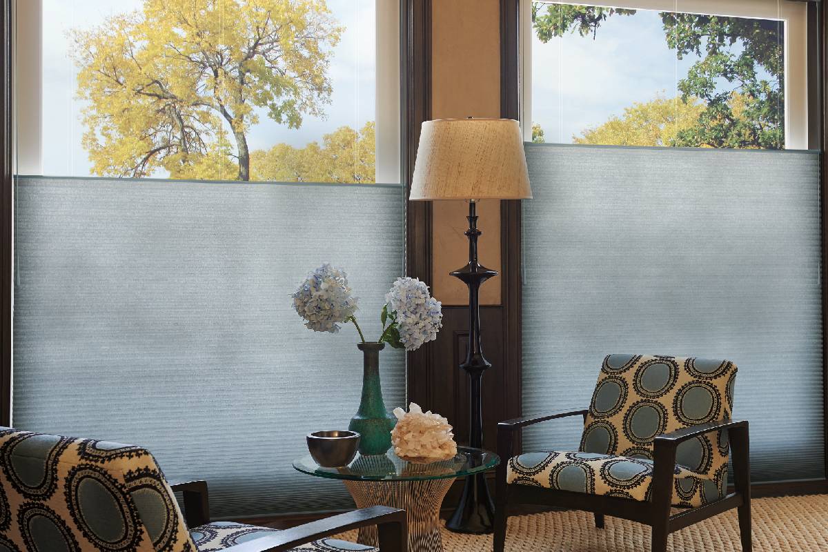 Hunter Douglas Duette® Cellular Shades in a living room near Spearfish, SD